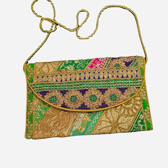 Colorful Embroidered Women's Crossbody Purse - Picture 1 of 7